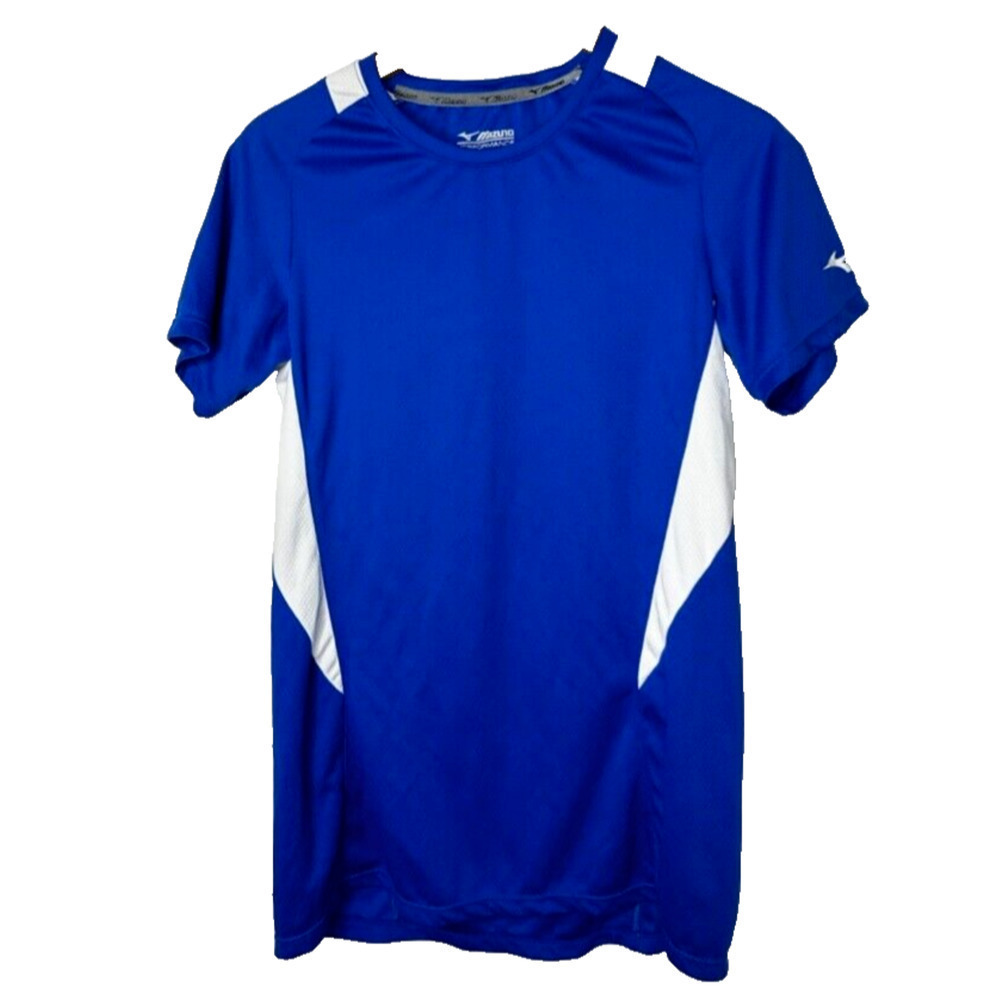 Mizuno Shirt Womens Large Blue Running Performance Outdoors Hiking Biking Active